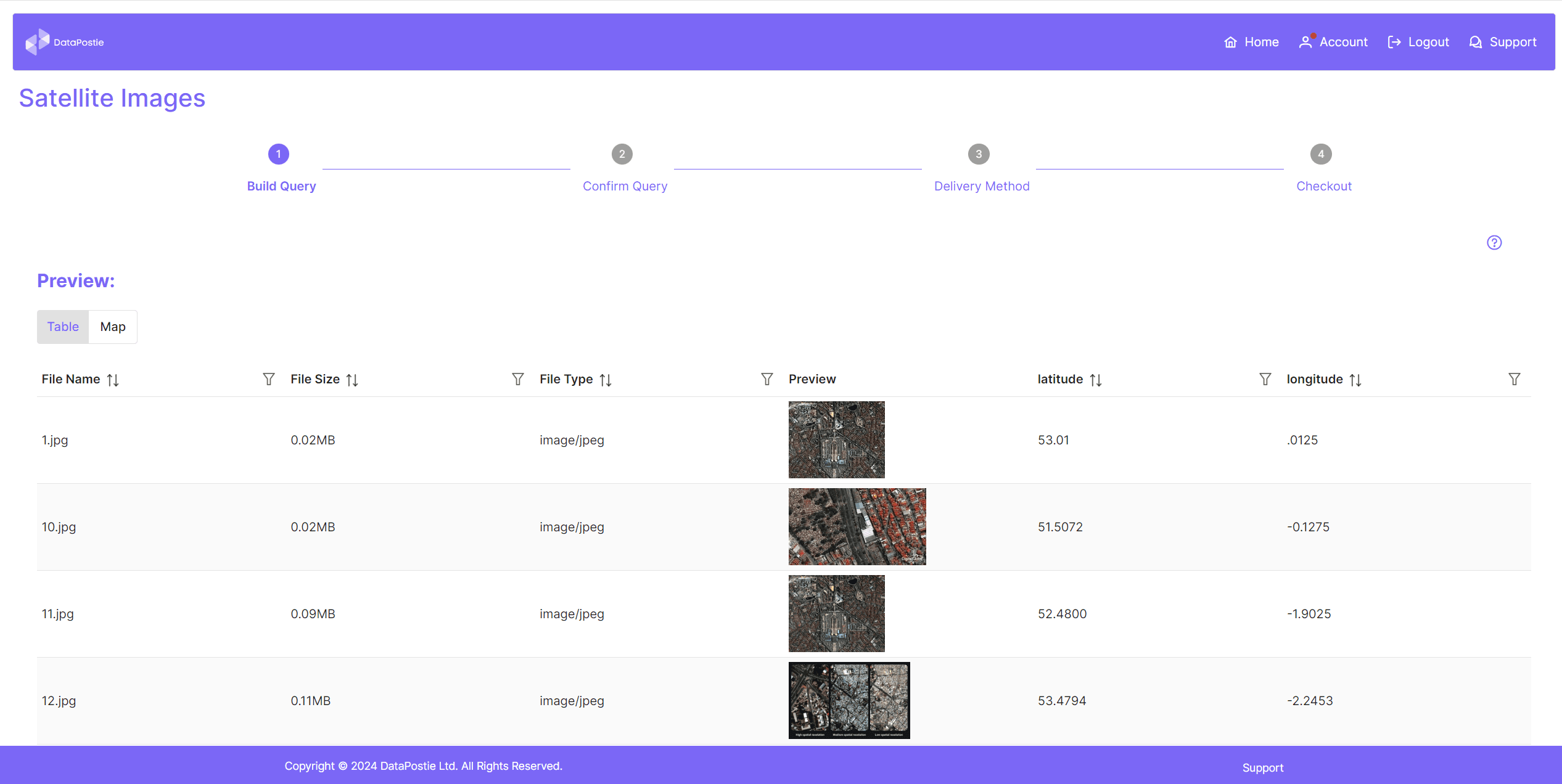 DataPostie is working with an ESG company to create a data sharing portal to share high-res satellite images with its partners, who then integrate them into their data value chain.